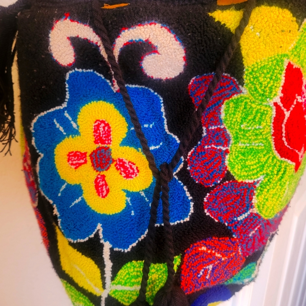 Colorful Floral Beaded Bag/Purse